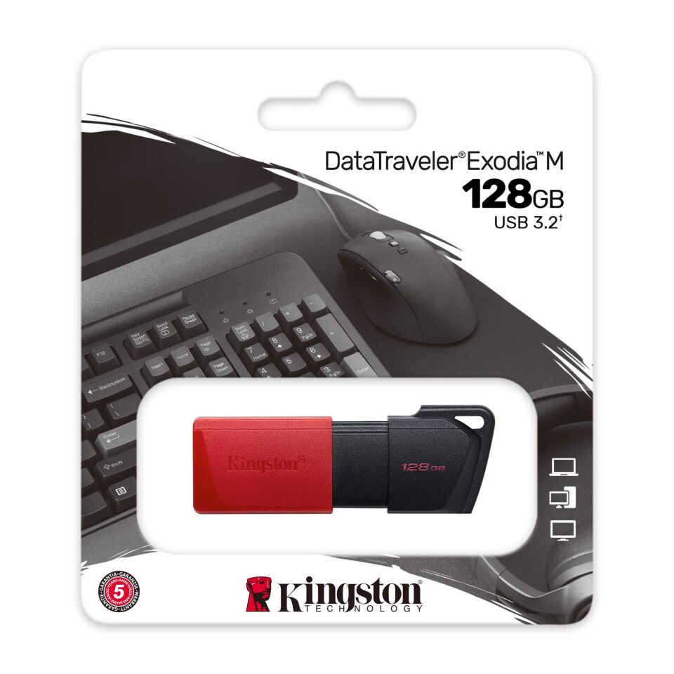 128 GB KINGSTON EXODIA M USB BELLEK 3.2 DT DTXM/128GB