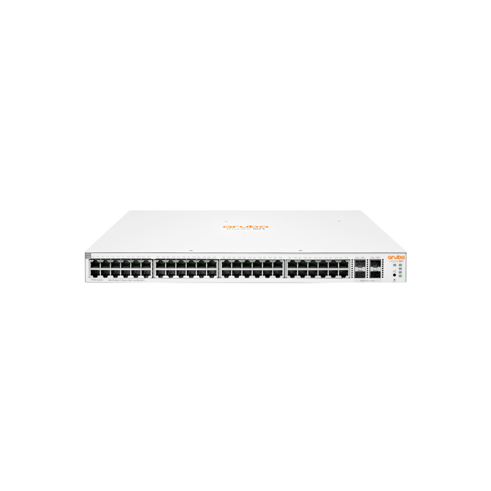 HP Aruba Instant On, JL686B, 1930-48G, 48Port, GigaBit, PoE 370W, 4 Port Gigabit SFP, Yönetilebilir, Rack Mount Switch