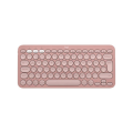 LOGITECH K380S, Pebble Keys 2,  Rose, 920-011861, Bluetooth, Türkçe, Q, Multimedya, Mini Klavye