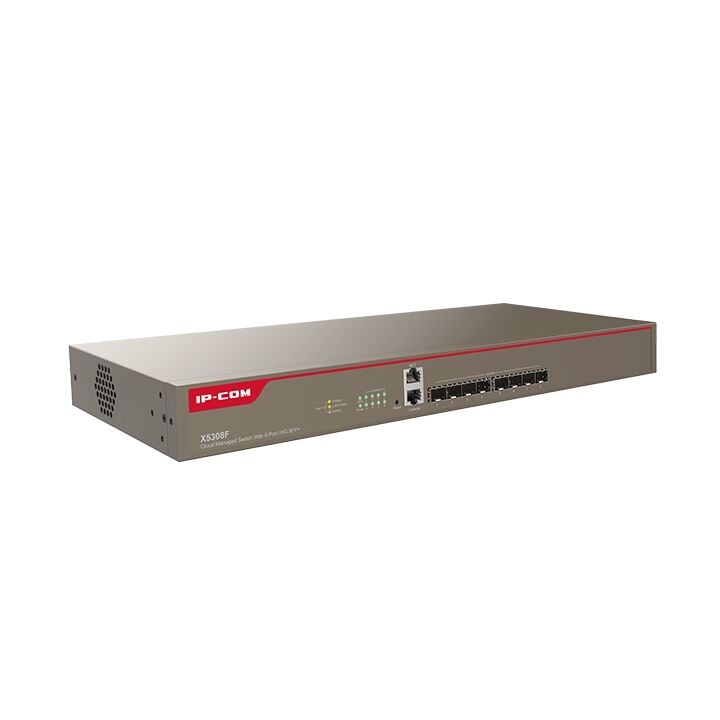 IP-COM IP-X5308F 8 PORT 10GB SFP CLOUD YÖNETİLEBİLİR RACK MOUNT SWITCH