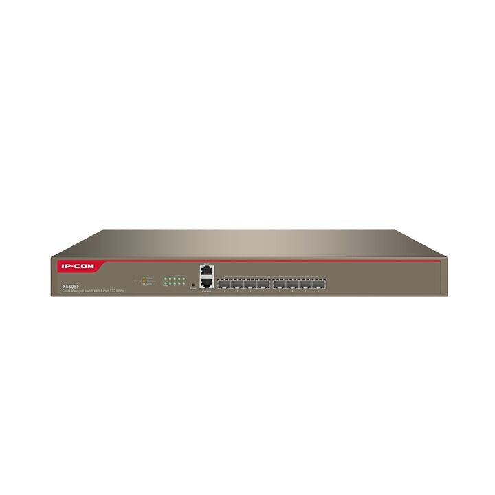 IP-COM IP-X5308F 8 PORT 10GB SFP CLOUD YÖNETİLEBİLİR RACK MOUNT SWITCH