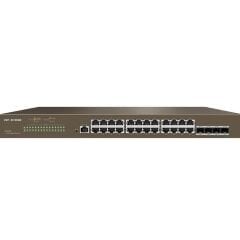 IP-COM IP-G5328F 24 PORT 10/100/1000 4 X SFP L3 YÖNETİLEBİLİR RACK MOUNT SWITCH METAL KASA