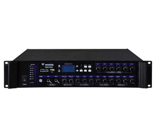 WESTA WM-2250U 6 BÖLGELİ 250W 100V MİXER AMFİ