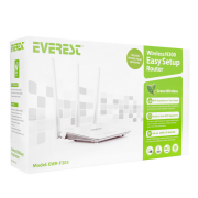 EVEREST EWR-F303, 3Port, 1 WAN, 300Mbps, 2.4Ghz Wifi, Masaüstü, Megabit, WISP, Repeater, Router, Access Point