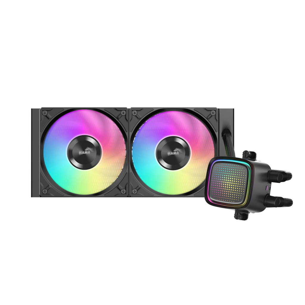 SAMA L50-240BK, Black, 240mm, 2x120mm ARGB Fan, CPU Sıvı Soğutma