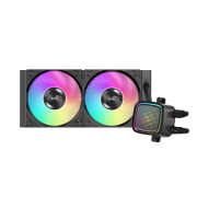 SAMA L50-240BK, Black, 240mm, 2x120mm ARGB Fan, CPU Sıvı Soğutma