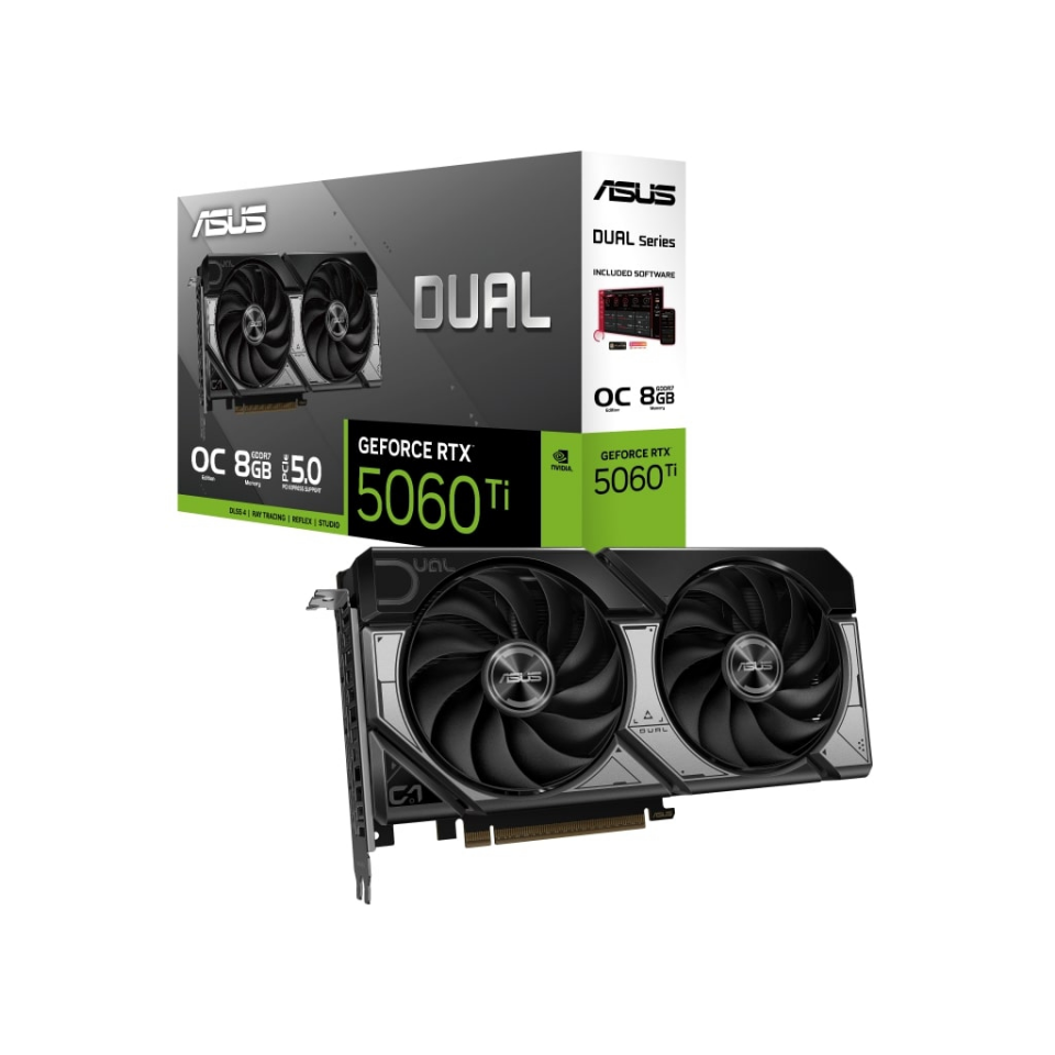 ASUS DUAL-RTX5060TI-O8G, 8Gb, 128Bit, GDDR7, 1xHDMI, 3xDP GAMING Ekran Kartı