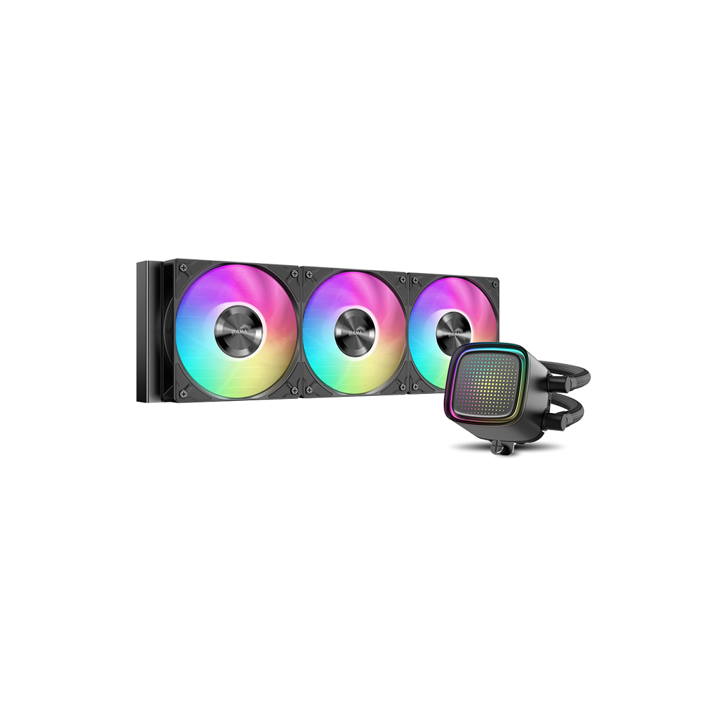 SAMA L50-360BK, Black, 360mm, 3x120mm ARGB Fan, CPU Sıvı Soğutma