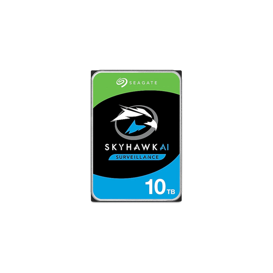 SEAGATE SKYHAWK AI, ST10000VE001, 3.5", 10TB, 256Mb, 7200Rpm, Güvenlik, HDD