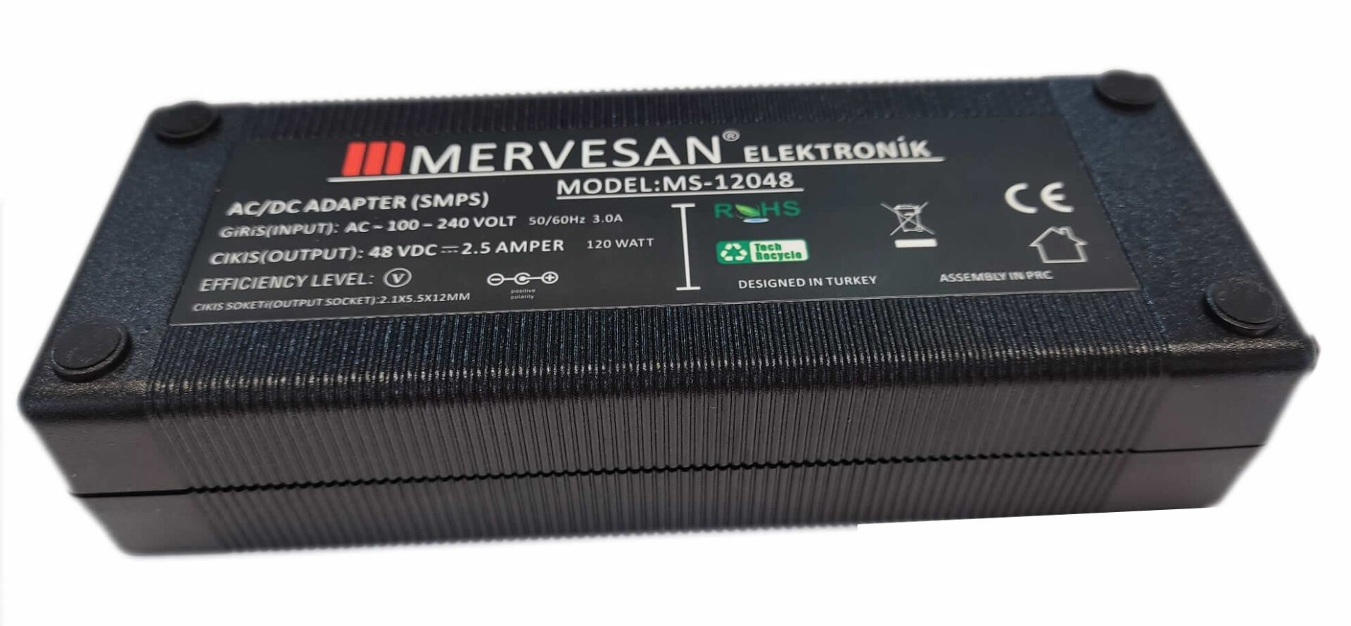 MERVESAN MS-12048 48V 2.5A PLASTİK ADAPTÖR