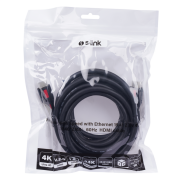 S-LINK SL-HDM4K105, 4K UHD, HDMI v2,0 Kablo. 5mt. 60Hz. Kablo