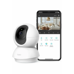 TP-LINK Tapo C210, 3,0Mpix, İç ve Dış Mekan, WiFi,  9Mt. Gece Görüşü, 360 Dönüş, Dikey ve Yatay Hareket, İki Yönlü Ses Güvenlik Kamerası