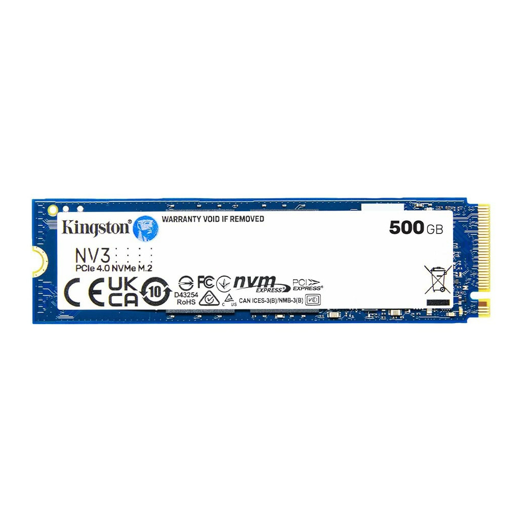 KINGSTON SNV3S/500G, NV3, 500GB, 5000/3000, Gen4, NVME PCIe M.2 2280, SSD