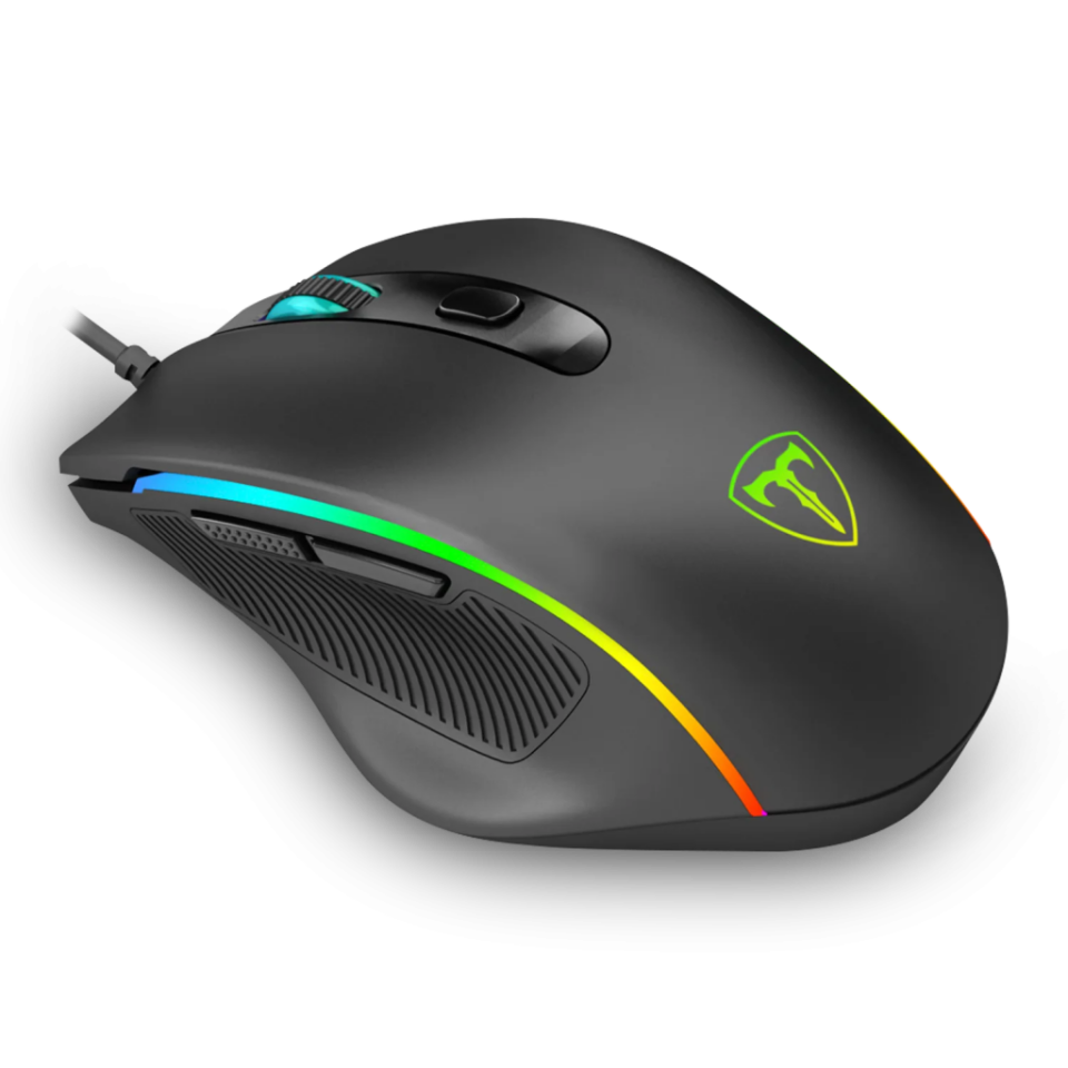 T-DAGGER T-TGM108, Recruit 2, RGB Backlight, 6 Buton, USB Kablolu, 3200DPI, Gaming Mouse