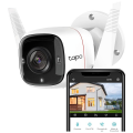 TP-LINK Tapo C310, 3,0Mpix, İç ve Dış Mekan, IP66, WiFi, 30Mt. Gece Görüşü, İki Yönlü Ses Güvenlik Kamerası