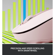 LOGITECH 910-006254, M650 Signature, Rose, Sağ El, USB Nano 2,4G Kablosuz, 4000dpi, Optik, 5 Tuşlu, 24ay Pil Ömrü, Sessiz Mouse