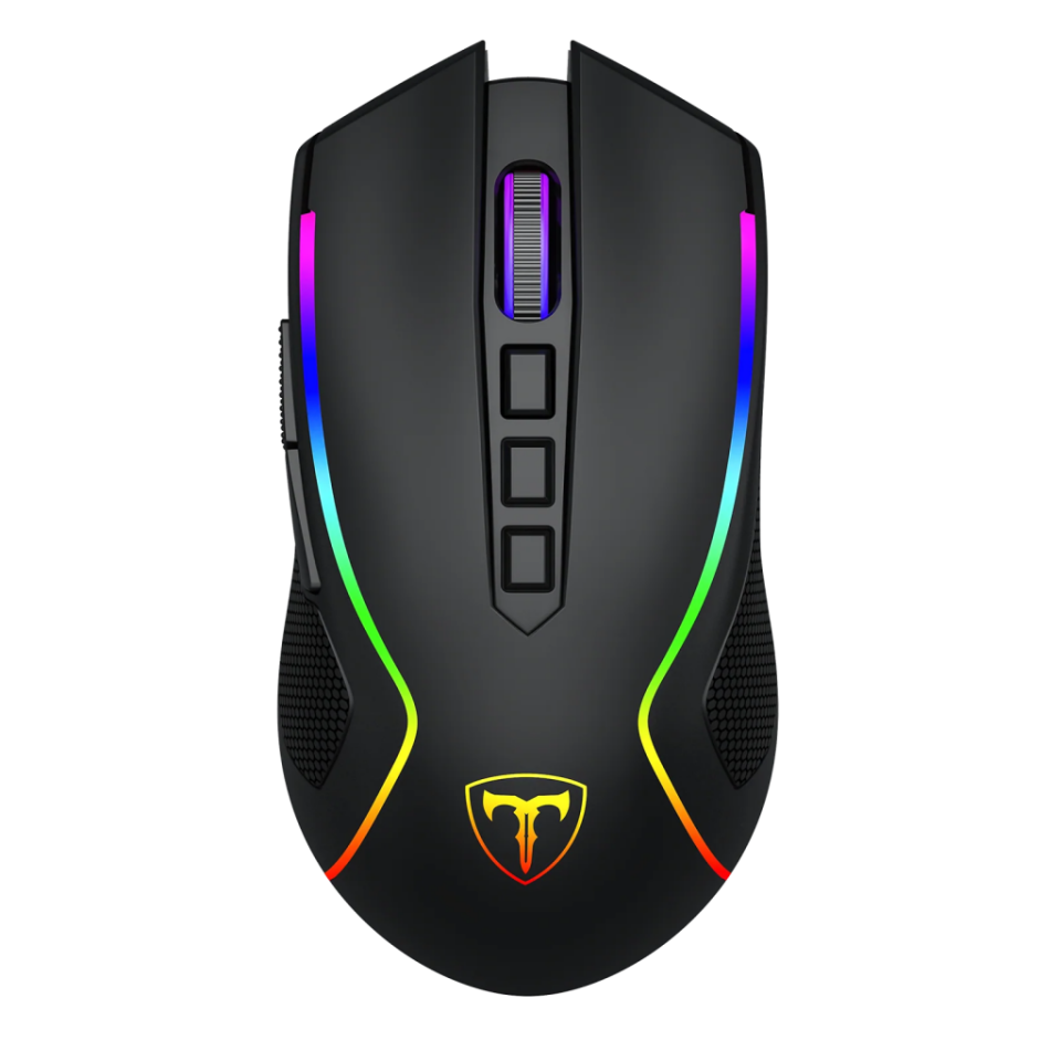 T-DAGGER T-TGM209-WL, Darkangel Wireless, Programlanabilir RGB Backlight, 8 Buton, USB Kablolu, WiFi 2.4Ghz, Bluetooth, 12.80DPI, Gaming Mouse