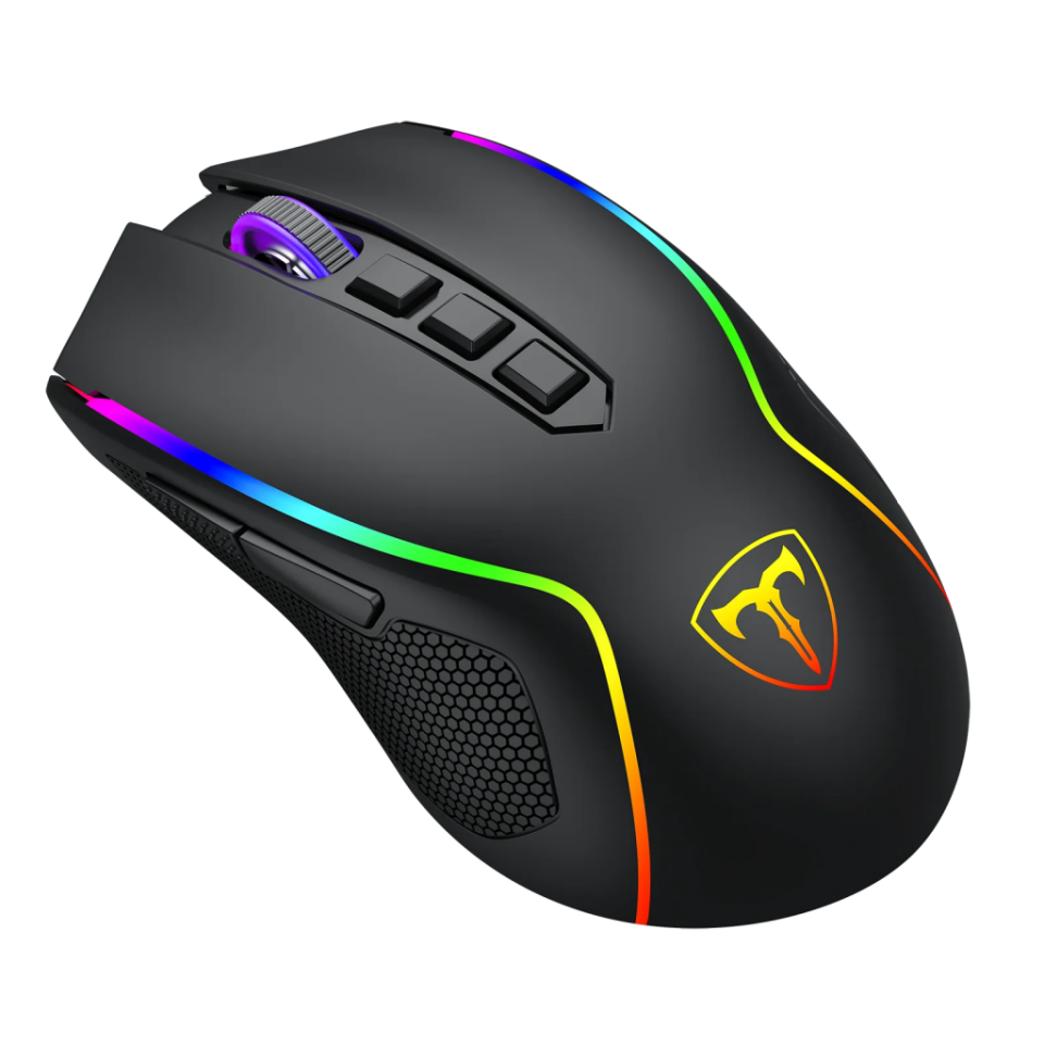 T-DAGGER T-TGM209-WL, Darkangel Wireless, Programlanabilir RGB Backlight, 8 Buton, USB Kablolu, WiFi 2.4Ghz, Bluetooth, 12.80DPI, Gaming Mouse