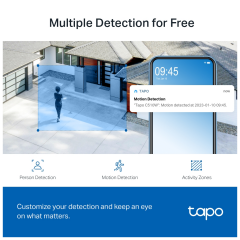 TP-LINK Tapo C510W, 2K QHD, Yatay Dikey Dış Mekan IP66, WiFi, Renkli Gece Görüşü, İki Yönlü Ses Güvenlik Kamerası
