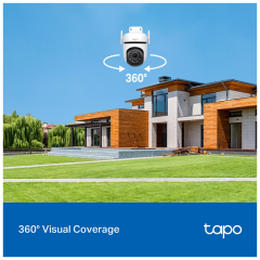 TP-LINK Tapo C520WS, 2K QHD, Yatay Dikey Dış Mekan IP66, WiFi, Renkli Gece Görüşü, İki Yönlü Ses Güvenlik Kamerası