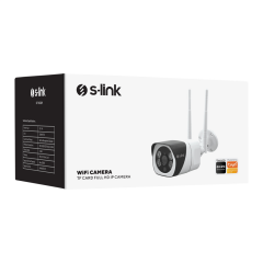 S-LINK DF-803W, Güvenlik Kamerası, WiFi, 2Mpix, 3.6mm Lens, 10m. Gece Görüşü, Micro SD Kartlı, TUYA Yazılım