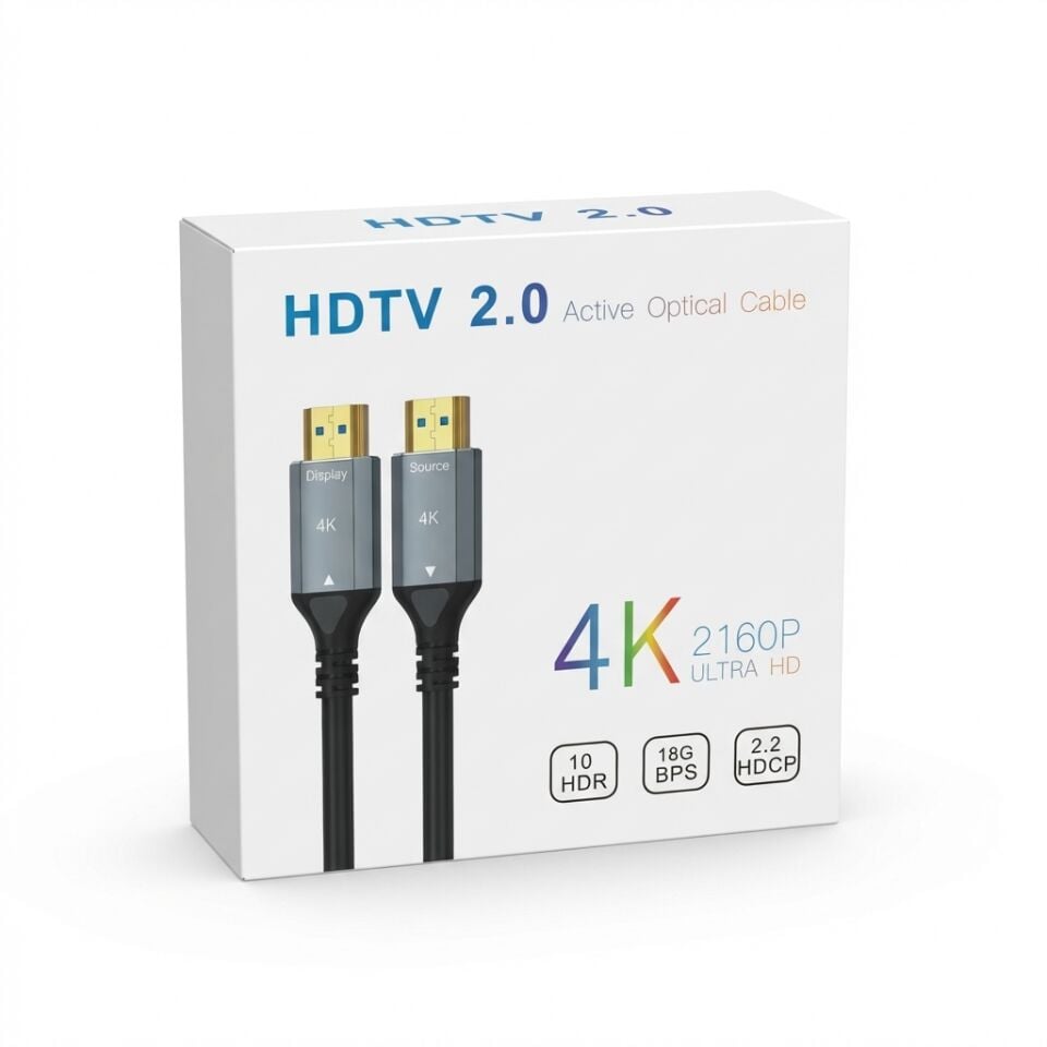 S-LİNE FK0525-4K-OPT 25MT 2.0V 4K FİBER OPTİK HDMI KABLO