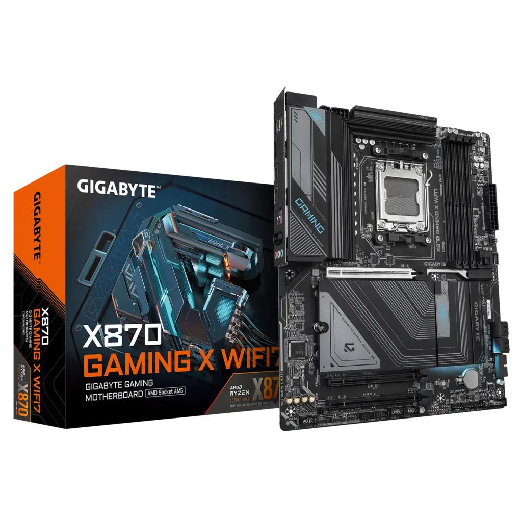 GIGABYTE X870 GAMING X WIFI7 G10, 4xDDR5, 3xM.2, DP, HDMI, Type-C, Wi-Fi 7E, Bluetooth 5.4, AM5 Soket GAMING Anakart