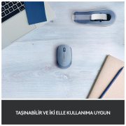 LOGITECH 910-006866, M171 BlueGrey, USB Nano 2,4G Kablosuz, 1000dpi, Optik, 3 Tuşlu, 12ay Pil Ömrü, Mouse