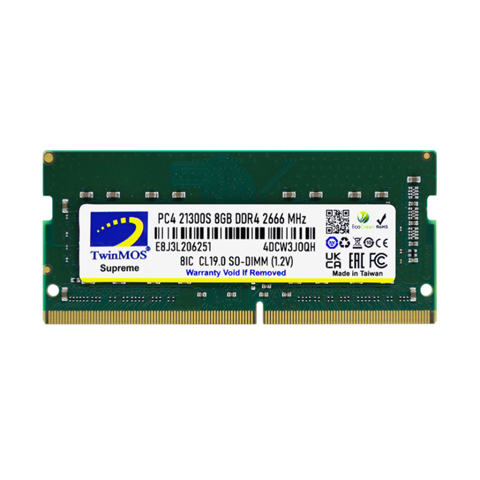 TwinMOS MDD48GB2666N, 8GB, DDR4, 2666MHz, 1.2V Notebook Ram