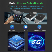 S-LINK SL-CAR01, 2in1 Android ve Apple Cihazlar, Kablosuz Android Auto ve Carplay Adaptörü