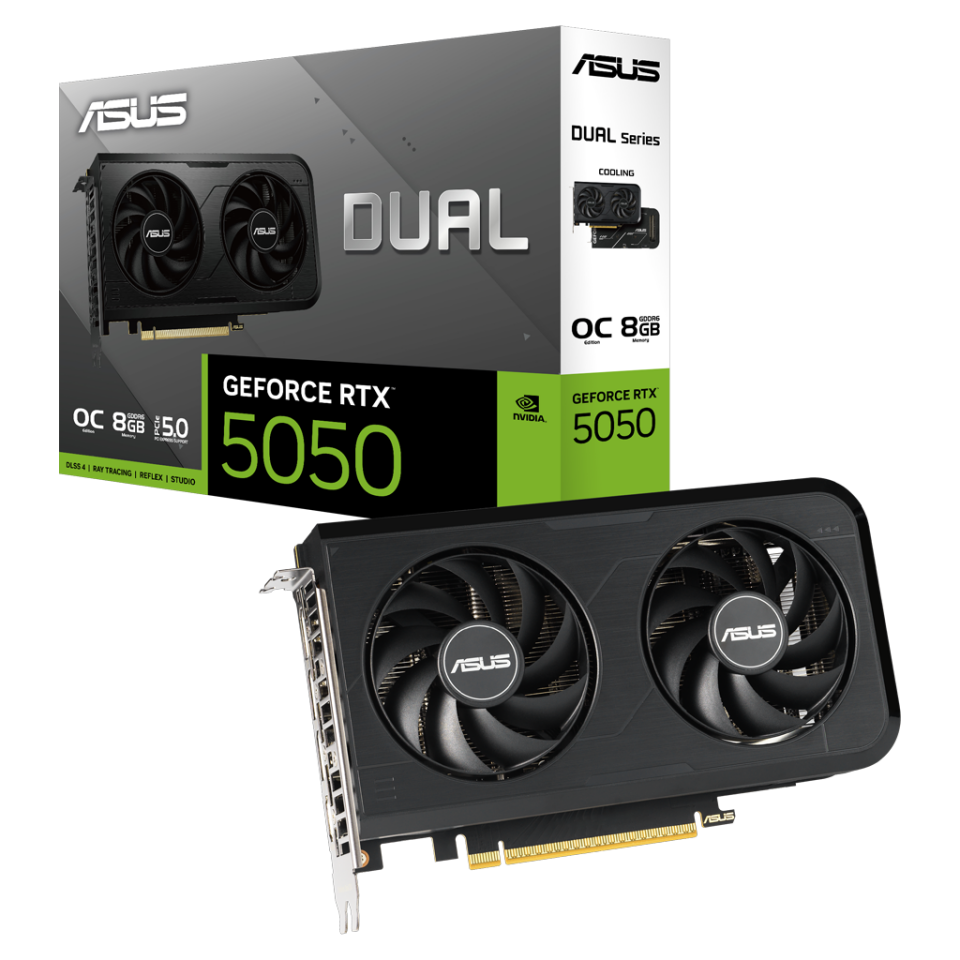 ASUS DUAL-RTX5050-O8G, 8Gb, 128Bit, GDDR6, 1xHDMI, 3xDP GAMING Ekran Kartı