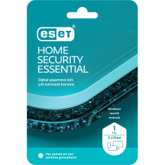 ESET HOME SECURITY ESSENTIAL 3 Kullanıcı, 1 YIL, BOX
