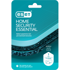 ESET HOME SECURITY ESSENTIAL 5 Kullanıcı, 1 YIL, BOX