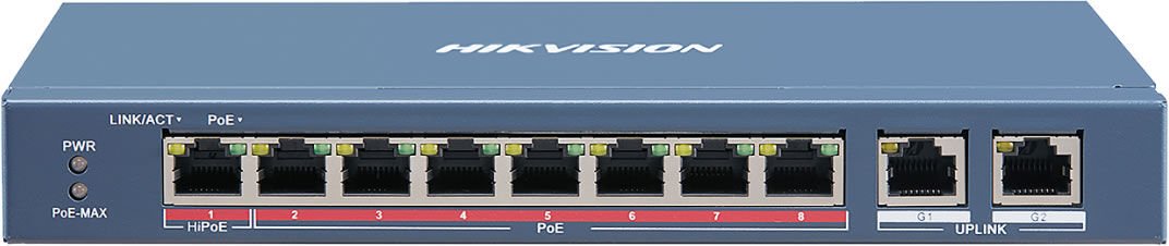 $ HİKVİSİON DS-3E0310P-E/M 10/100 POE 8 PORT SWİTCH