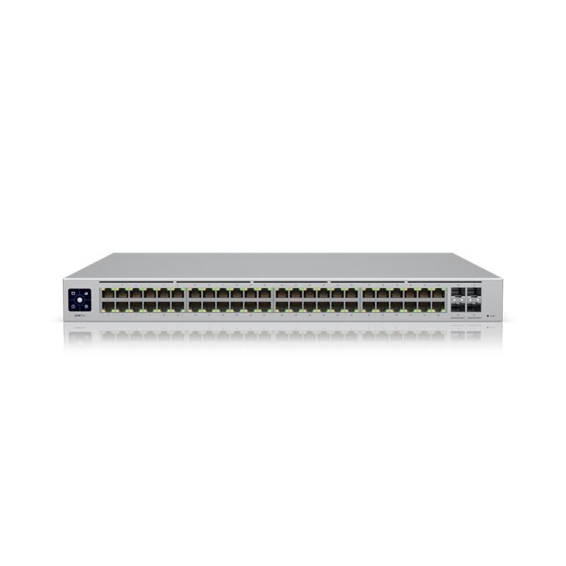 UBNT USW-48-POE 48 PORT GIGABIT + 4X1GB SFP UPLINK L2 195W POE YÖNETİLEBİLİR RACKMOUNT SWITCH