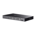 OMADA ES228GMP, 28 Port Gigabit, 24 Port Poe+,  2 Port Gigabit SFP, 384W, Yönetilebilir, Metal Kasa Rackmount Switch