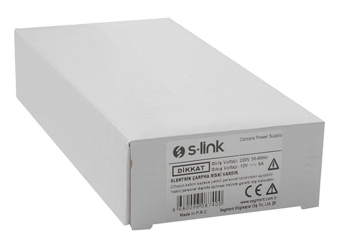 S-LINK SL-KA67 12V 7 Amper Metal Adaptör