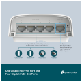 OMADA SG2005P-PD, 5 Port Gigabit,  4 Port Gigabit PoE+, 1 Port Poe++, 90W, Yönetilebilir, Su Geçirmez, Outdoor Switch