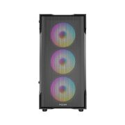 FAZEON F1 M650BBM 650W 80  4x RAINBOW FIXED LED FAN MICRO ATX 2xUSB3.0 SİYAH KASA