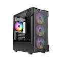 FAZEON F1 M650BBM 650W 80  4x RAINBOW FIXED LED FAN MICRO ATX 2xUSB3.0 SİYAH KASA