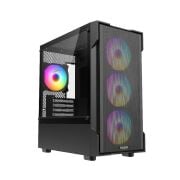 FAZEON F1 M650BBM 650W 80  4x RAINBOW FIXED LED FAN MICRO ATX 2xUSB3.0 SİYAH KASA