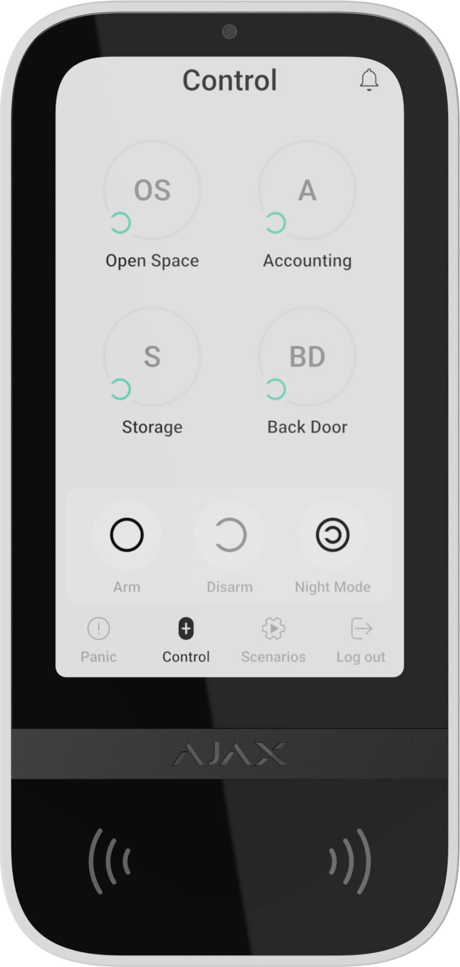 AJAX TouchScreen BEYAZ KABLOSUZ TUŞTAKIMI