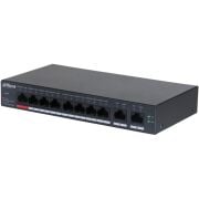 DAHUA CS4010-8ET-110 8 PORT 10/100 110W POE + 2 PORT GIGABIT UPLINK CLOUD YÖNETİLEBİLİR METAL KASA SWITCH