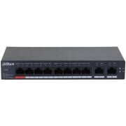 DAHUA CS4010-8ET-110 8 PORT 10/100 110W POE + 2 PORT GIGABIT UPLINK CLOUD YÖNETİLEBİLİR METAL KASA SWITCH
