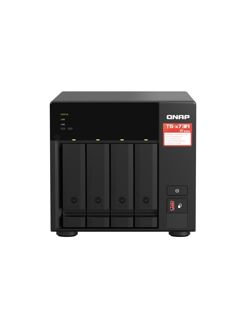 QNAP TS-473A 8GB 4x3.5'' Disk Yuvalı NAS Server