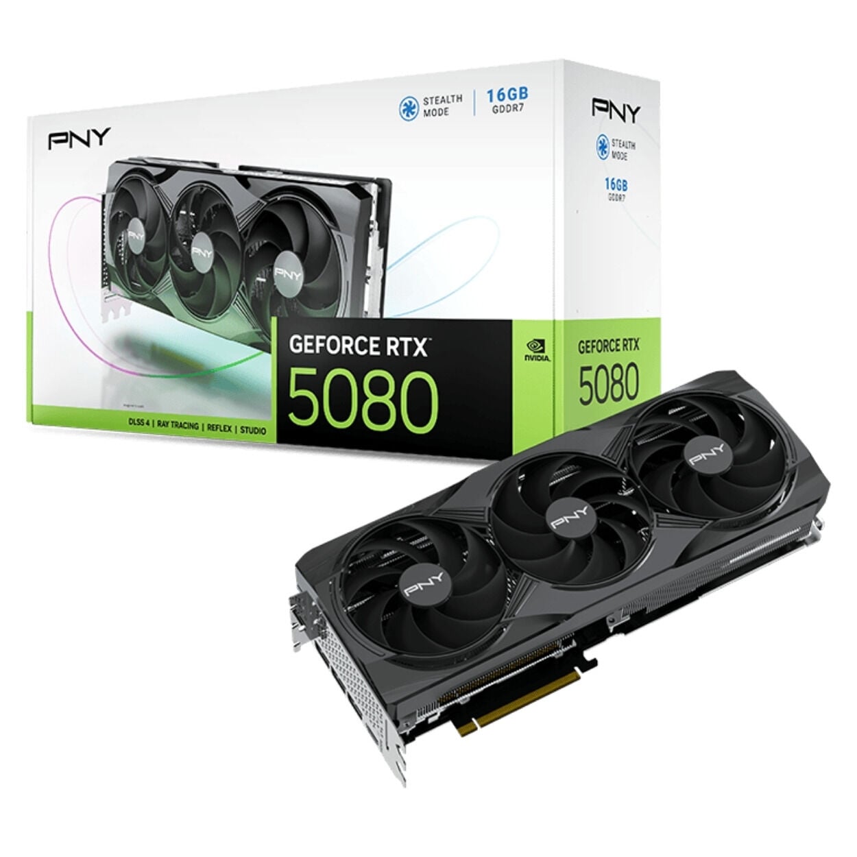 PNY GEFORCE RTX5080 16GB GDDR7 256Bit 3xDP/1xHDMI(VCG508016TFXPB1)