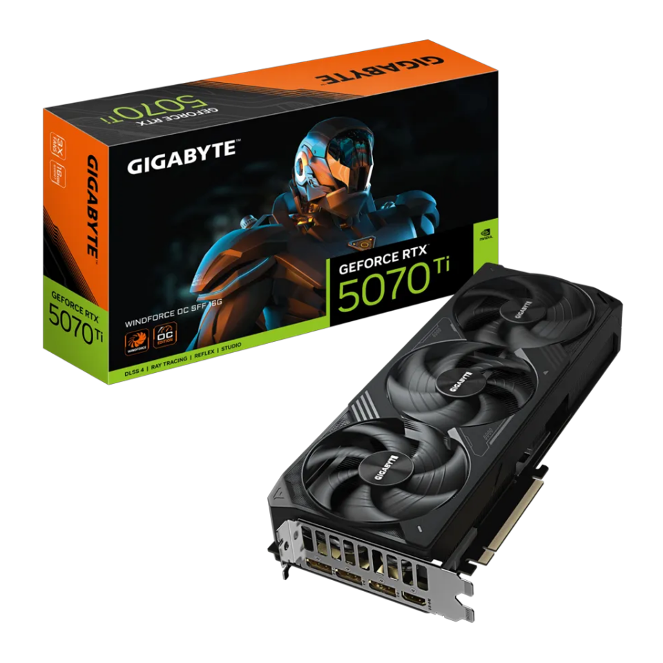 GIGABYTE GV-N507TWF3OC-16GD, RTX5070TI, WINDFORCE OC, 16Gb, GDDR7, 256BIT, 3 Fanlı, 1xHDMI, 3xDP, GAMING Ekran KARTI