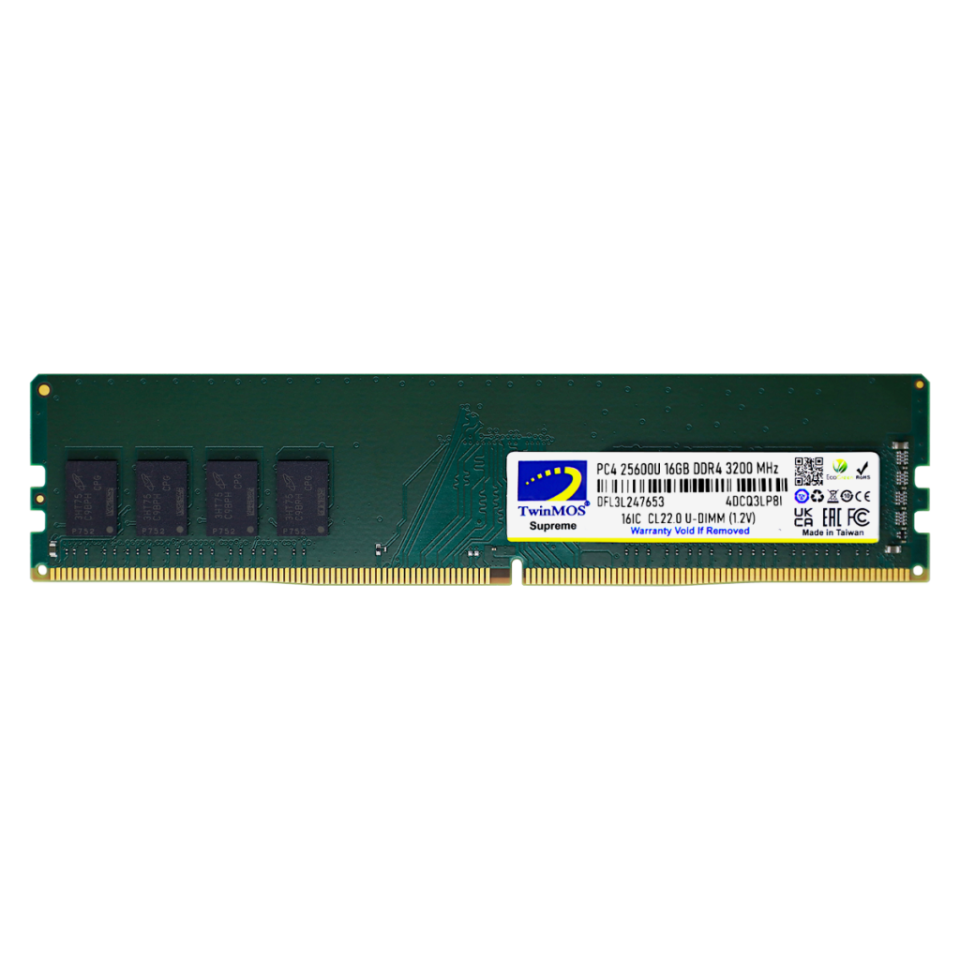 TwinMOS MDD416GB3200D, 16GB, DDR4, 3200MHz, 1.2V Desktop Ram