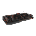 QUANTUM QG-Q6168, USB Kablolu, 3 Renk Arkadan Aydınlatmalı, Türkçe Q, 3600Dpi Mouse, Gaming Klavye Mouse Set (Siyah)