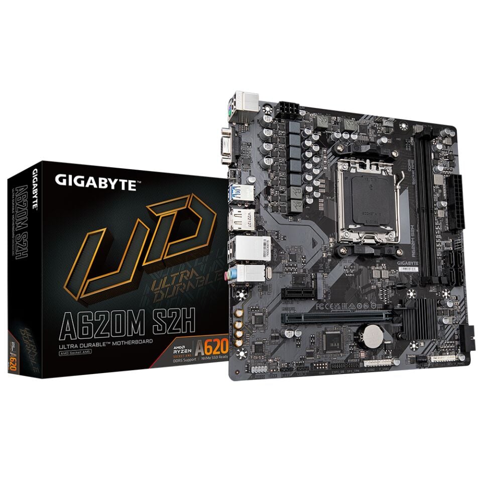 GIGABYTE A620M S2H DDR5 6400Mhz HDMI/DP/VGA MATX AM5